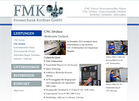 WEBSITE FMK Feinmechanik Kirchner GmbH