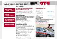 WEBSITE Ingenieur-B&uuml;ro Post Teltow