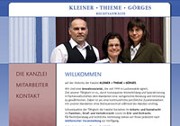 WEBSITE Rechtsanwälte Kleiner • Thieme • Görges Luckenwalde