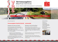 WEBSITE Vermessungsb&uuml;ro Manfred Schmidt